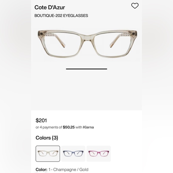 Cote D’Azure frames and case - Picture 10 of 11